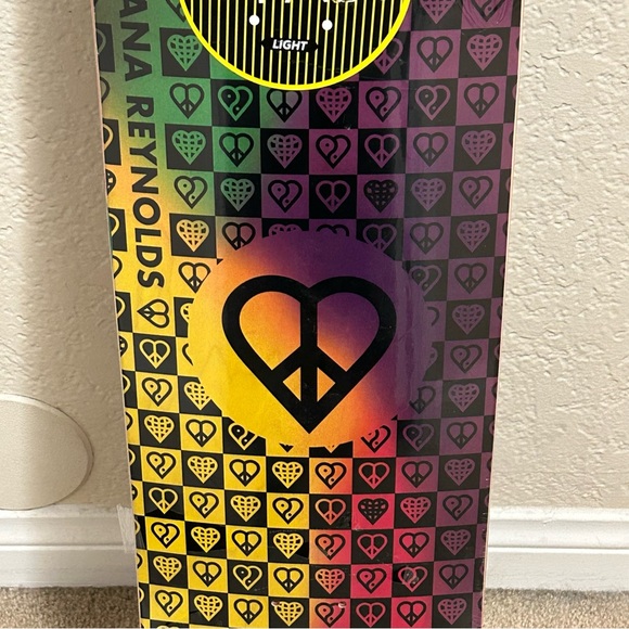 The Heart Supply Heimana Reynolds Trinity Tie Dye Impact LT Skateboard Deck 8.5” - Picture 4 of 10